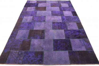 Patchwork Teppich Lila in 300x200cm