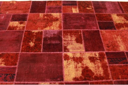 Patchwork Teppich Rot in 400x300cm (5 / 5)