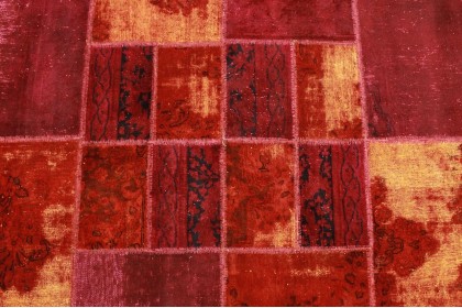 Patchwork Teppich Rot in 400x300cm (2 / 5)