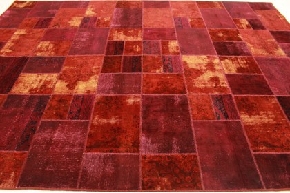 Patchwork Rug Red in 400x300cm (4 / 5)