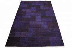 Patchwork Teppich Lila in 310x200cm