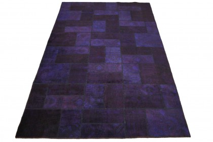 Patchwork Teppich Lila in 310x200cm