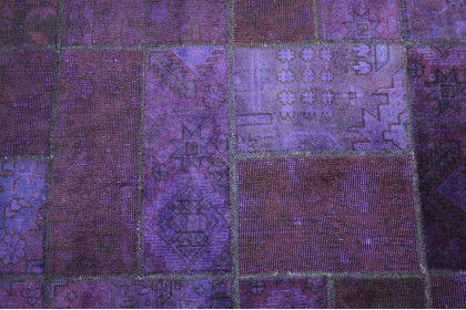 Patchwork Rug Purple in 310x200cm (5 / 5)