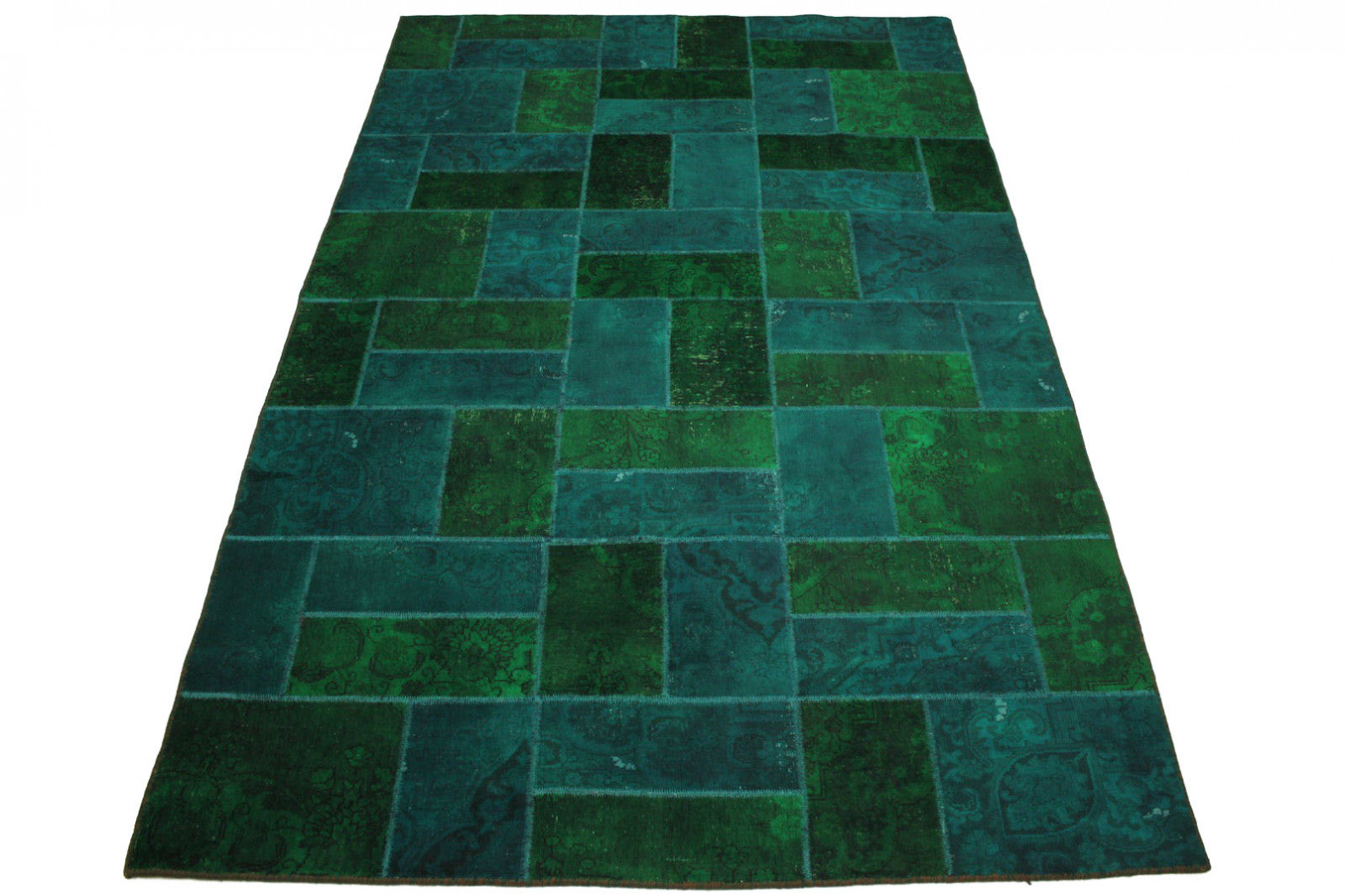 Patchwork teppich grün türkis in 310x200cm (1001 1856) bei ... Hängeschrank weiß hochglanz