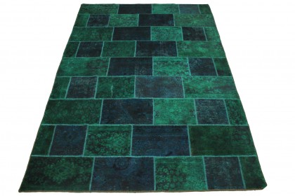 Patchwork Rug Blue Turquoise in 300x200cm
