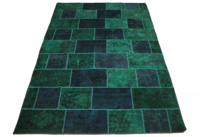 Patchwork Rug Blue Turquoise in 300x200cm