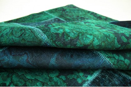 Patchwork Rug Blue Turquoise in 300x200cm (5 / 5) Patchwork Rug Blue Turquoise in 300x200cm (5 / 5)