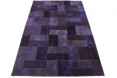 Patchwork Teppich Lila in 310x200cm