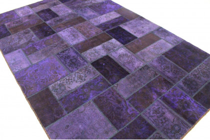 Patchwork Teppich Lila in 310x200cm (2 / 4)