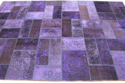 Patchwork Teppich Lila in 310x200cm (3 / 4)