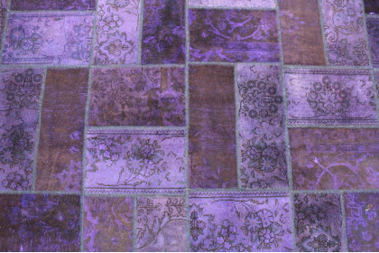 Patchwork Teppich Lila in 310x200cm (4 / 4)