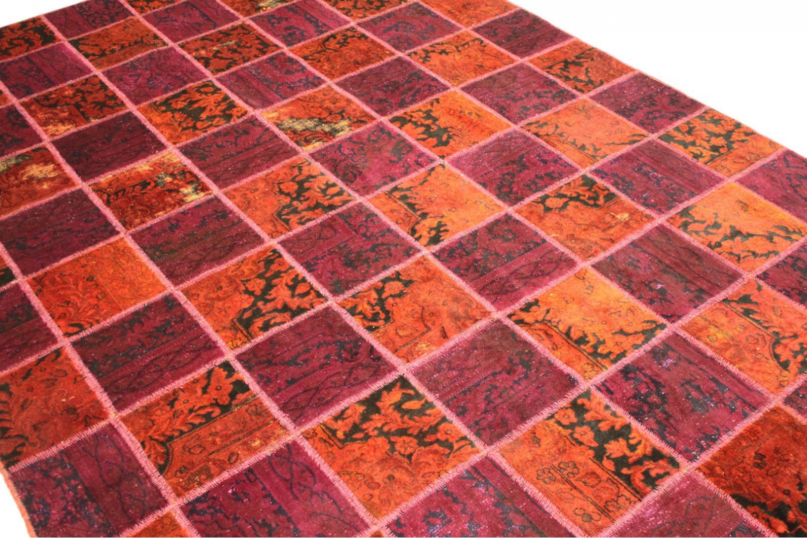 teppiche patchwork patchwork teppich rot in 300x200cm 1001 1887 bei teppiche patchwork patchwork teppich rot in 300x200cm 1001 1887 bei