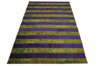 Patchwork Teppich Lila in 310x200cm