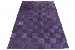 Patchwork Teppich Lila in 310x200cm