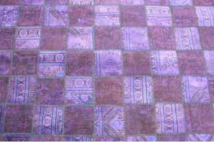 Patchwork Teppich Lila in 310x200cm (4 / 5)