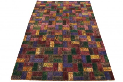 Patchwork Rug Purple Pink in 310x200cm