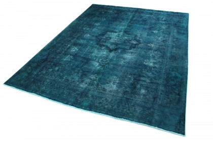 Vintage Teppich Blau Türkis in 380x300 (3 / 7)