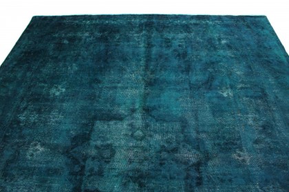 Vintage Teppich Blau Türkis in 380x300 (4 / 7)