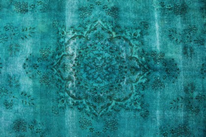 Vintage Teppich Türkis in 310x300 (6 / 7)