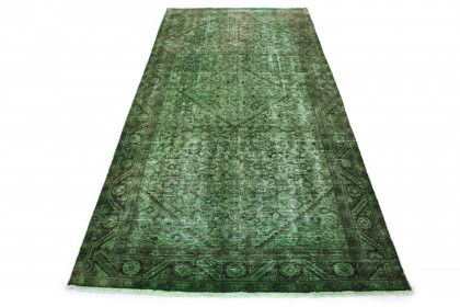 Vintage Teppich Grün in 320x150