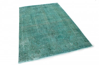 Vintage Teppich Türkis in 290x200 (2 / 6)