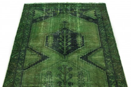 Vintage Teppich Grün in 210x100 (4 / 8)