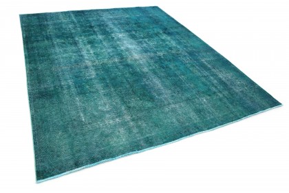 Vintage Teppich Türkis in 370x310 (2 / 6)