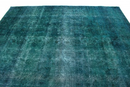 Vintage Teppich Türkis in 370x310 (4 / 6)