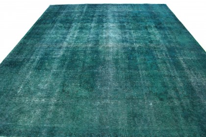 Vintage Teppich Türkis in 370x310 (5 / 6)