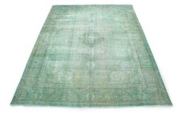 Vintage Rug Green Turquoise in 390x310