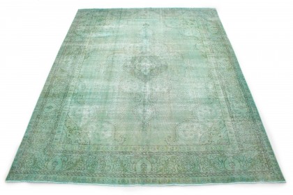 Vintage Rug Green Turquoise in 390x310