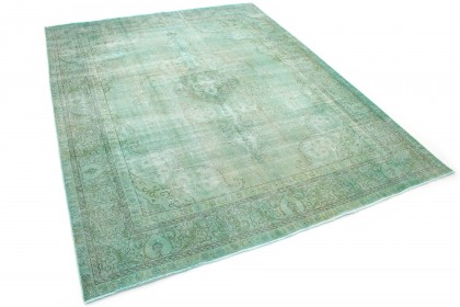 Vintage Teppich Grün Türkis in 390x310 (2 / 7)
