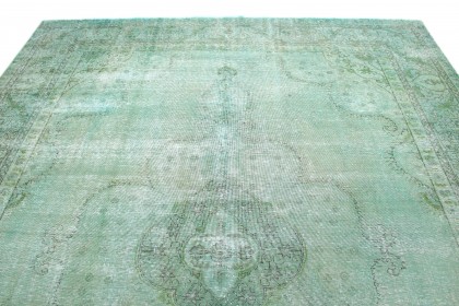 Vintage Teppich Grün Türkis in 390x310 (4 / 7)