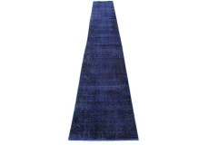 Vintage Teppich Läufer Blau in 610x80