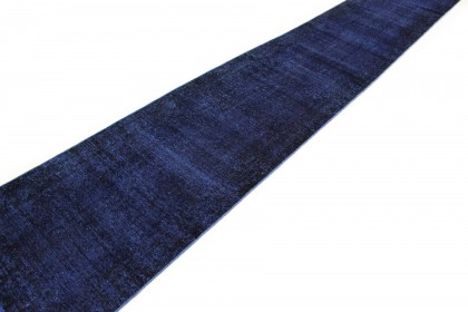 Vintage Teppich Läufer Blau in 610x80 (5 / 5)
