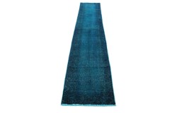 Vintage Rug Runner Blue in 380x70