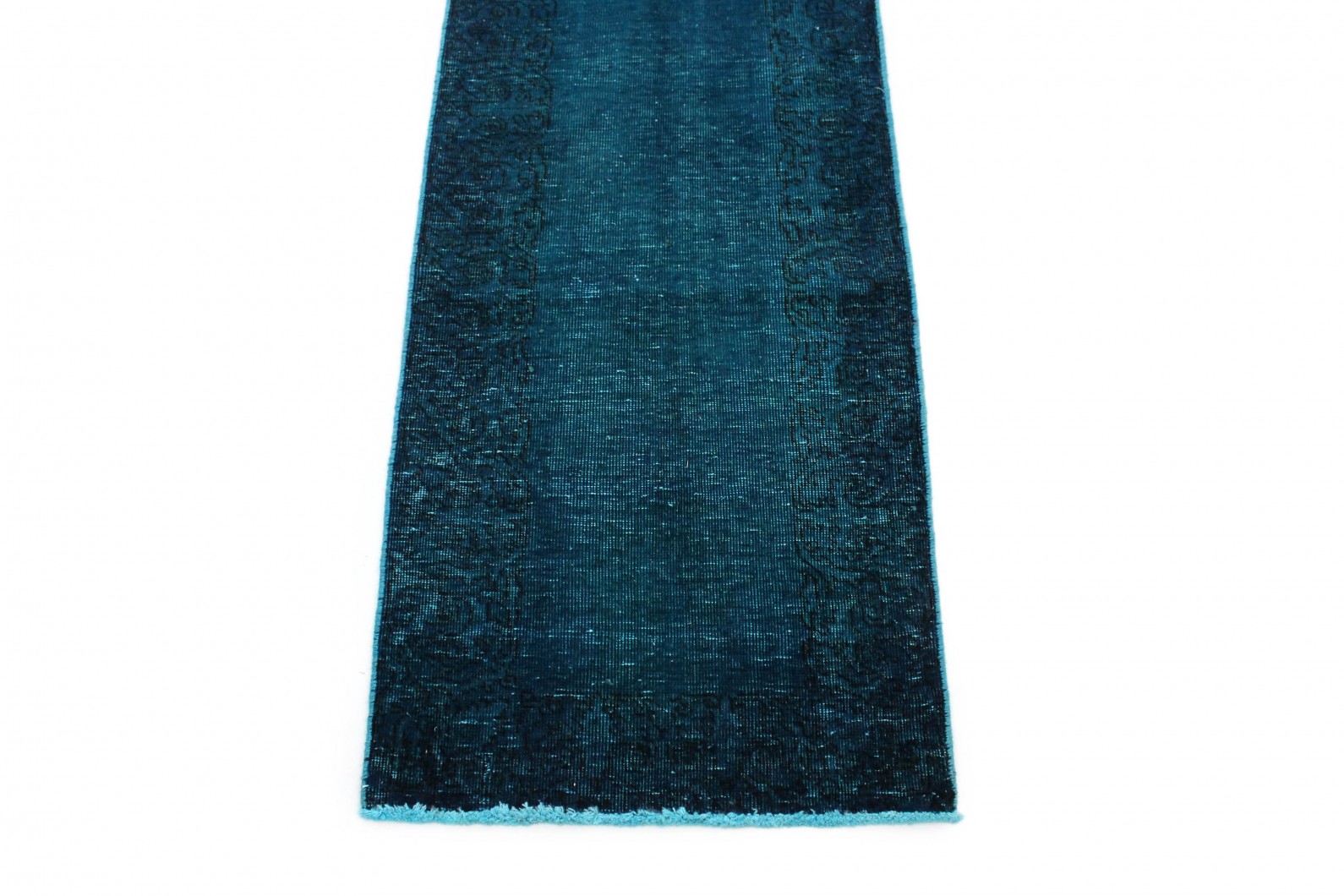 Vintage Teppich Läufer Blau in 380x70 (1001-191104 ...