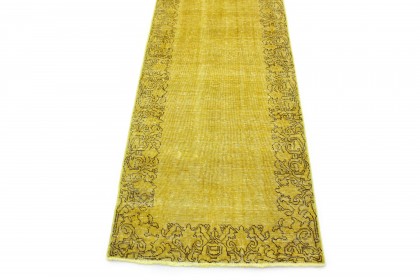 Vintage Teppich Läufer Gelb in 610x80 (3 / 5)