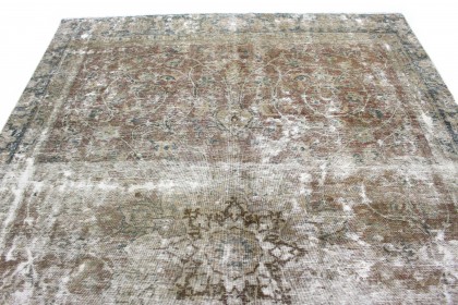 Vintage Teppich Grau Beige in 360x240 (4 / 6)