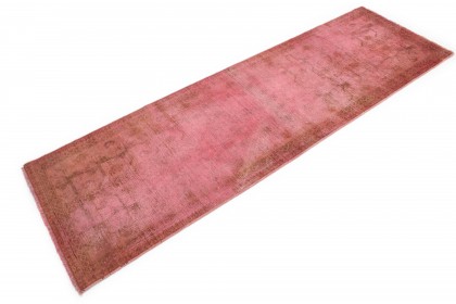 Vintage Teppich Läufer Rot Rosa in 290x90 (4 / 6)