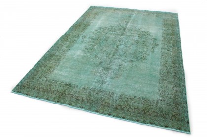 Vintage Teppich Türkis Grün in 340x240 (3 / 6)
