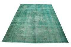 Vintage Rug Green Turquoise in 390x300