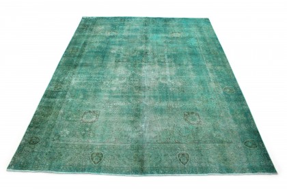 Vintage Rug Green Turquoise in 390x300