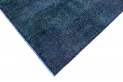 Vintage Teppich Blau in 350x240 (4 / 5)
