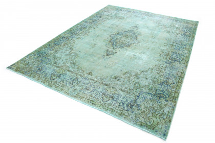 Vintage Teppich Türkis Grün in 410x300 (3 / 6)