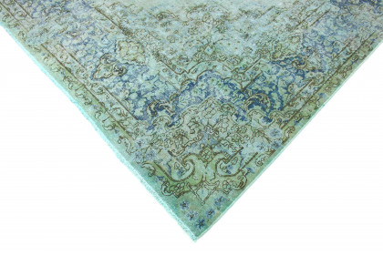 Vintage Teppich Türkis Grün in 410x300 (5 / 6)
