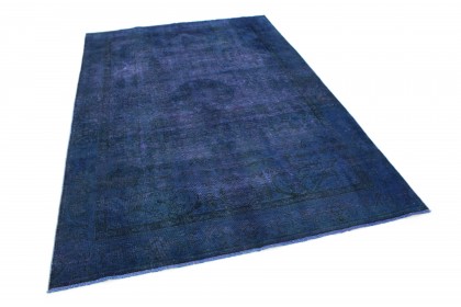 Vintage Teppich Blau in 280x190 (2 / 5)