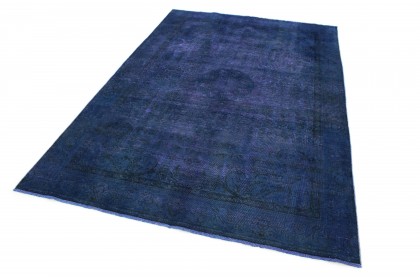 Vintage Teppich Blau in 280x190 (3 / 5)