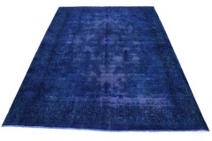 Vintage Teppich Blau Lila in 400x290