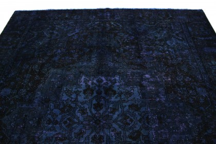 Vintage Teppich Lila Schwarz in 350x280 (4 / 6)